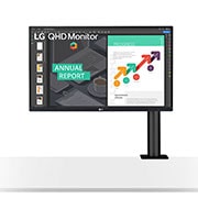 LG 27'' QHD Ergo IPS Monitor with USB Type-C™, 27QN880-B