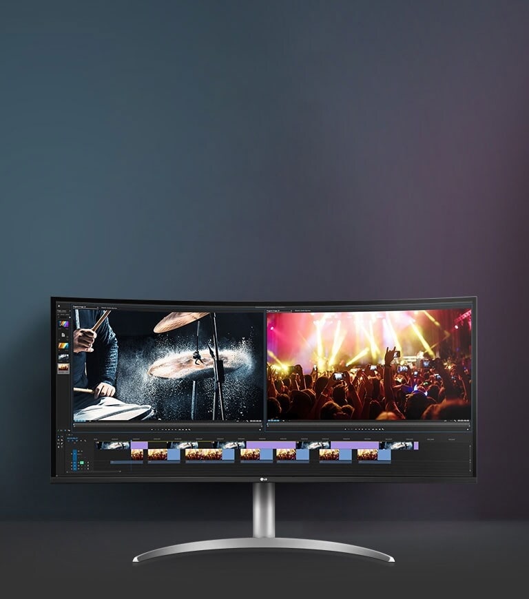LG UltraWide™ Monitor Curved: See More Create Better