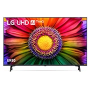 LG UR80 43 inch 4K Smart UHD TV with Al Sound Pro, 43UR80006LJ