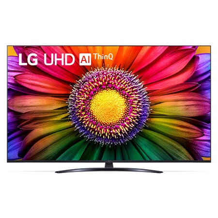 A front view of the LG UHD TV with fill