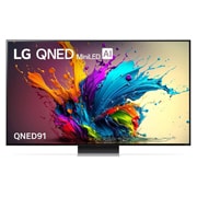 LG 65 Inch LG QNED MiniLED AI QNED91 4K Smart TV 2024, 65QNED91T6A