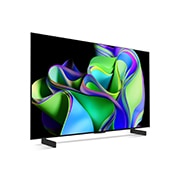 LG C3 42 inch OLED evo TV with Self Lit OLED Pixels, OLED42C34LA