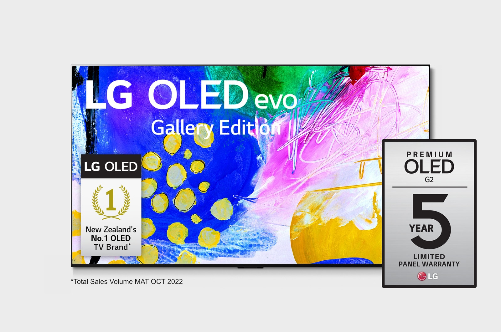 LG G2 55 inch OLED evo Gallery Edition, OLED55G26LA