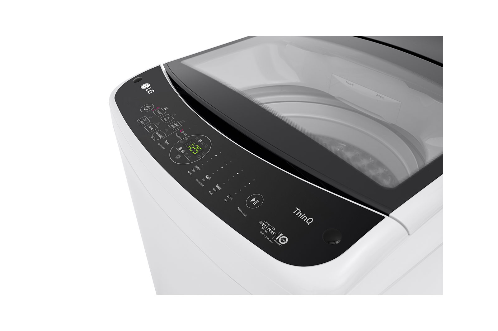 LG 10kg Series 5 Top Loading Washing Machine with AI DD® in White, WTL5-10W