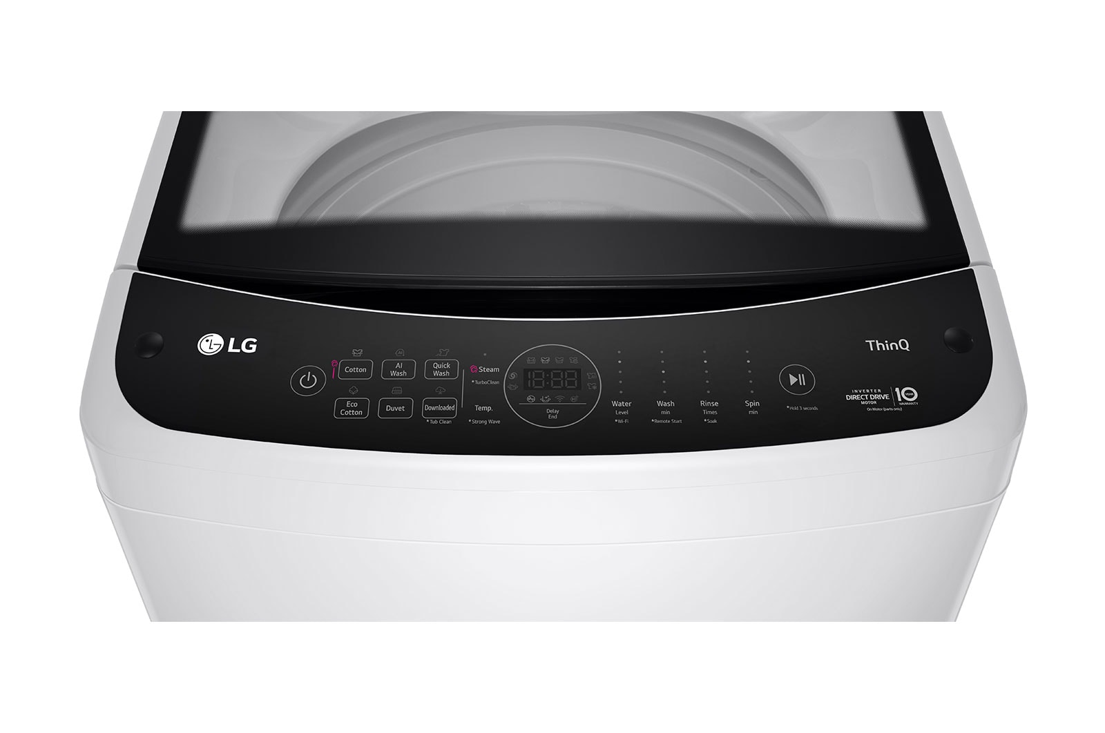 LG 10kg Series 5 Top Loading Washing Machine with AI DD® in White, WTL5-10W