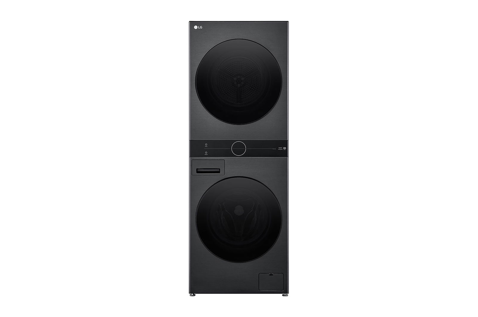 LG 12/9kg WashTower™ All-In-One Stacked Washer Dryer in Black Steel, WWT-1209B