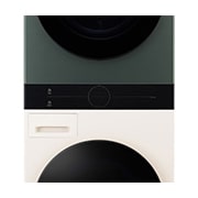 LG 12/9kg WashTower™ All-In-One Stacked Washer Dryer in Forest Green / Beige, WWT-1209FGB