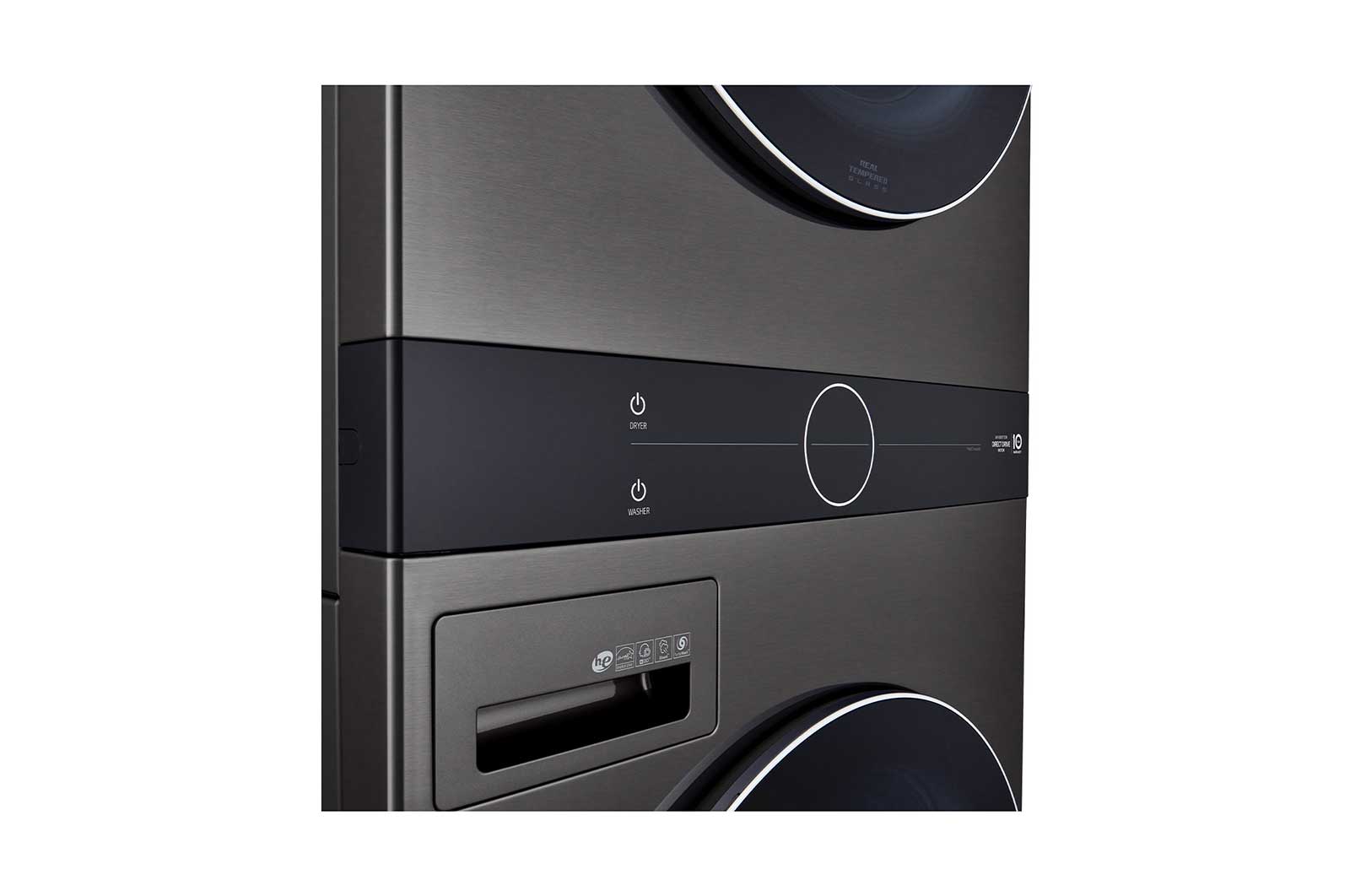 LG 17kg WashTower™ Stacked Washer Dryer Black, WWT-1710B