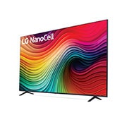 Close-up of the top edge of LG NanoCell TV, NANO80