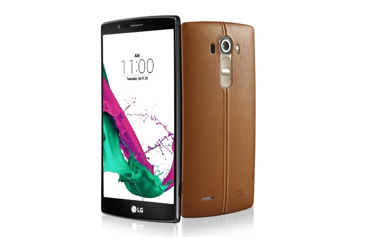 LG G4, Android 5.1 Lollipop, Display 5.5" Quad HD, 8MP Front-Camera and IPS Quantum Display., LGH815P LEATHER BROWN