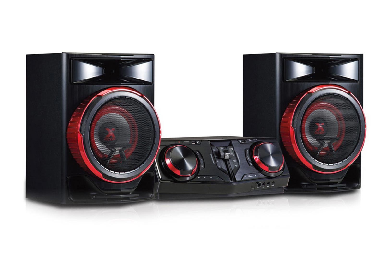 LG Minicomponente LG XBOOM CJ88 de 2900 W de potencia RMS, Multi Bluetooth, TV Sound Sync, Karaoke, CJ88