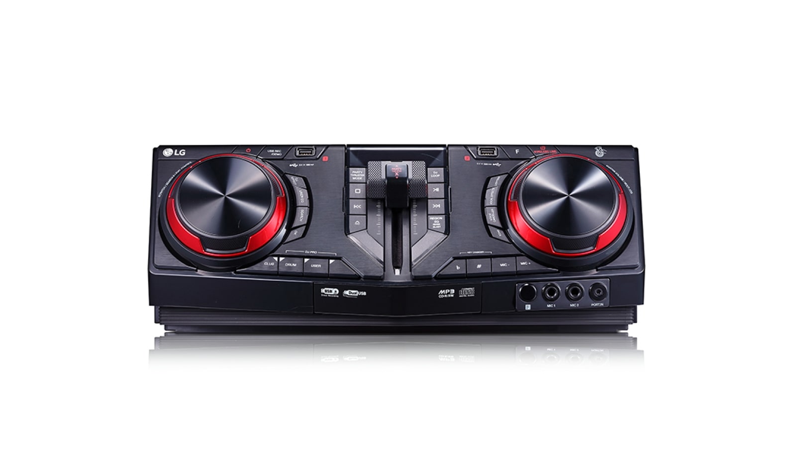 LG Minicomponente LG XBOOM CJ88 de 2900 W de potencia RMS, Multi Bluetooth, TV Sound Sync, Karaoke, CJ88