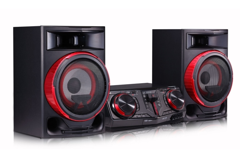 LG Minicomponente LG XBOOM CJ88 de 2900 W de potencia RMS, Multi Bluetooth, TV Sound Sync, Karaoke, CJ88