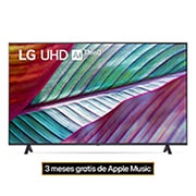 LG Pantalla LG UHD 50'' UR78 4K SMART TV con ThinQ AI, Vista frontal del televisor LG UHD, 50UR7800PSB