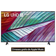 LG Pantalla LG UHD 55'' UR78 4K SMART TV con ThinQ AI, Vista frontal del televisor LG UHD, 55UR7800PSB