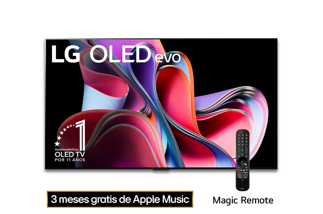 LG Pantalla LG OLED evo 65'' G3 4K SMART TV con ThinQ AI, OLED65G3PSA