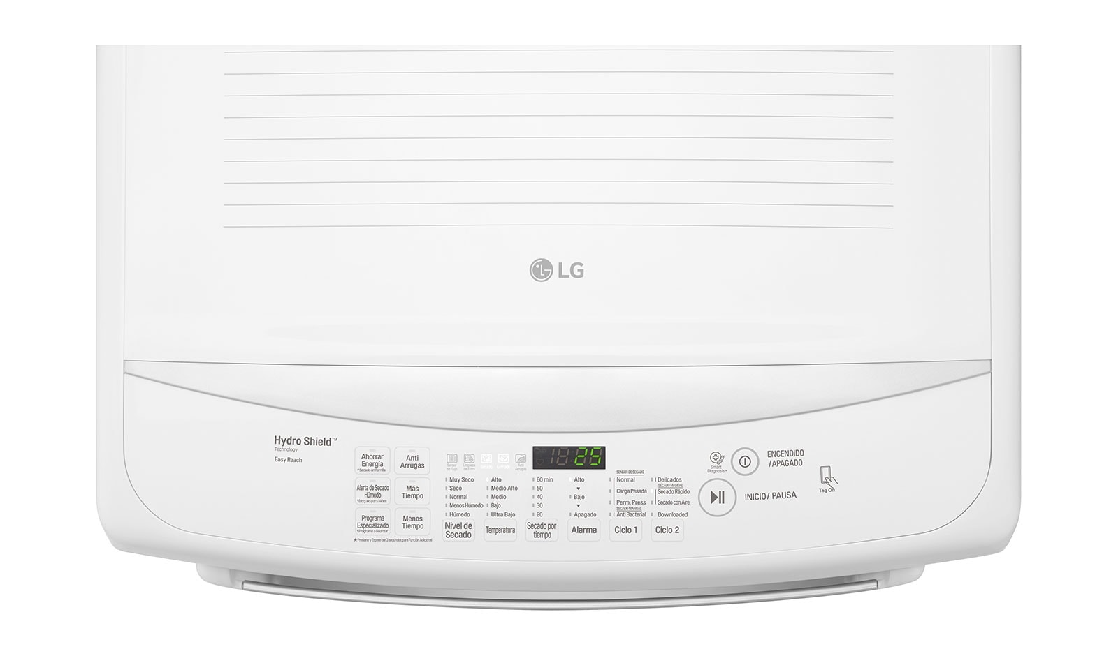 LG 21kg Secadora a Gas de Carga Frontal & Smart Diagnosis, Color Blanco, DT21WS