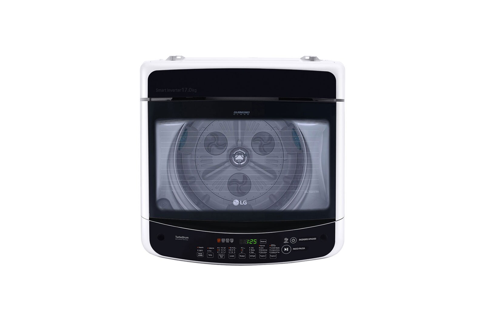 LG 17kg Lavadora Carga Superior, Smart Inverter, Smart Motion, TurboDrum™, Color Blanco, WT17WSBP