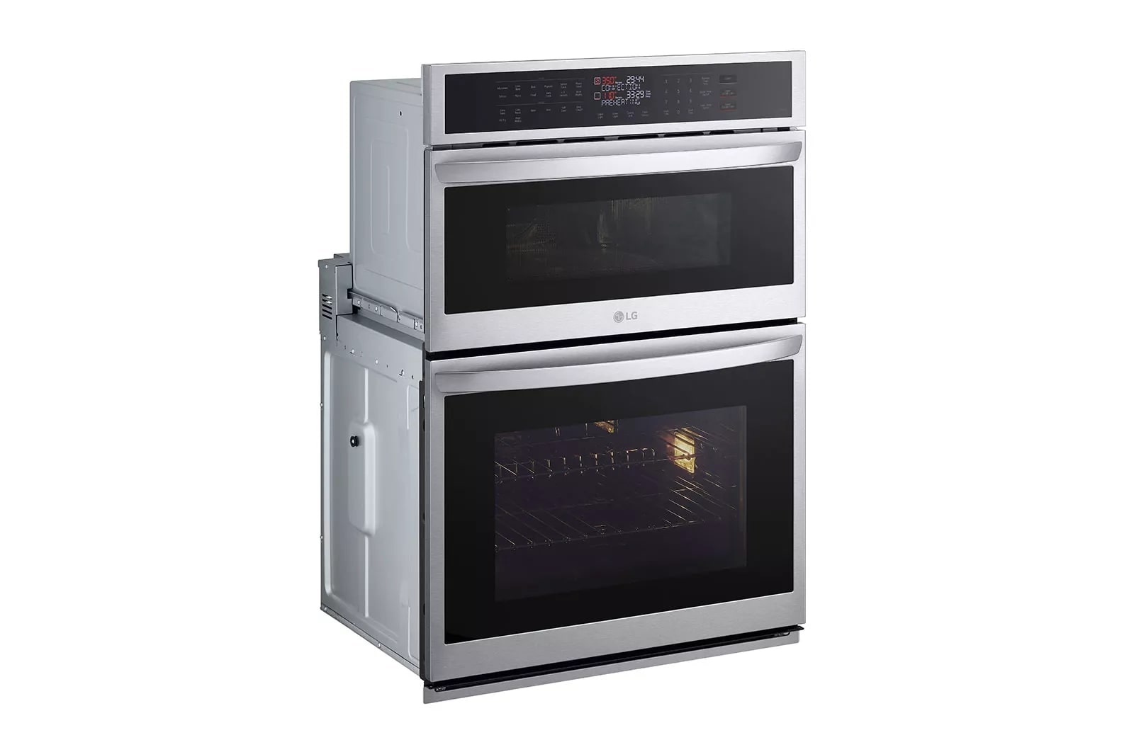 LG Horno Empotrable Eléctrico Doble LG Studio 1.7p³ y 4.7p³ Freidora de Aire y Microondas  Smart ThinQ™, WCEP6423F