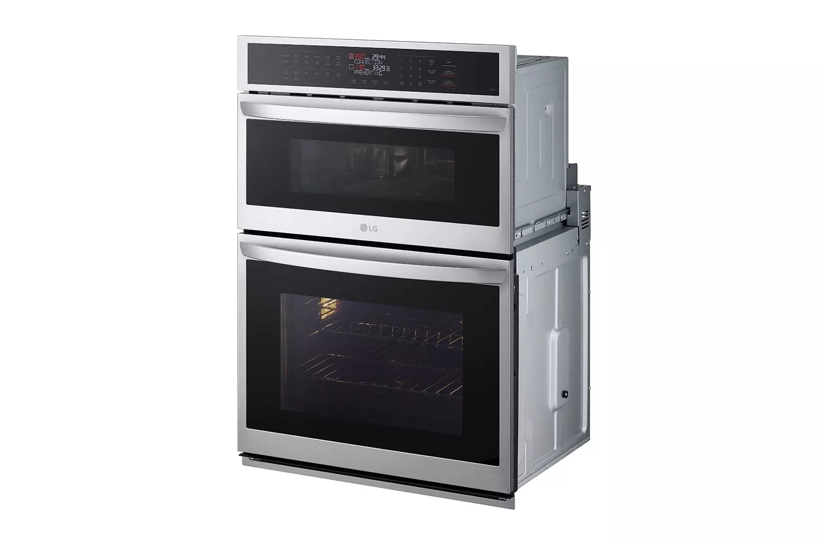 LG Horno Empotrable Eléctrico Doble LG Studio 1.7p³ y 4.7p³ Freidora de Aire y Microondas  Smart ThinQ™, WCEP6423F