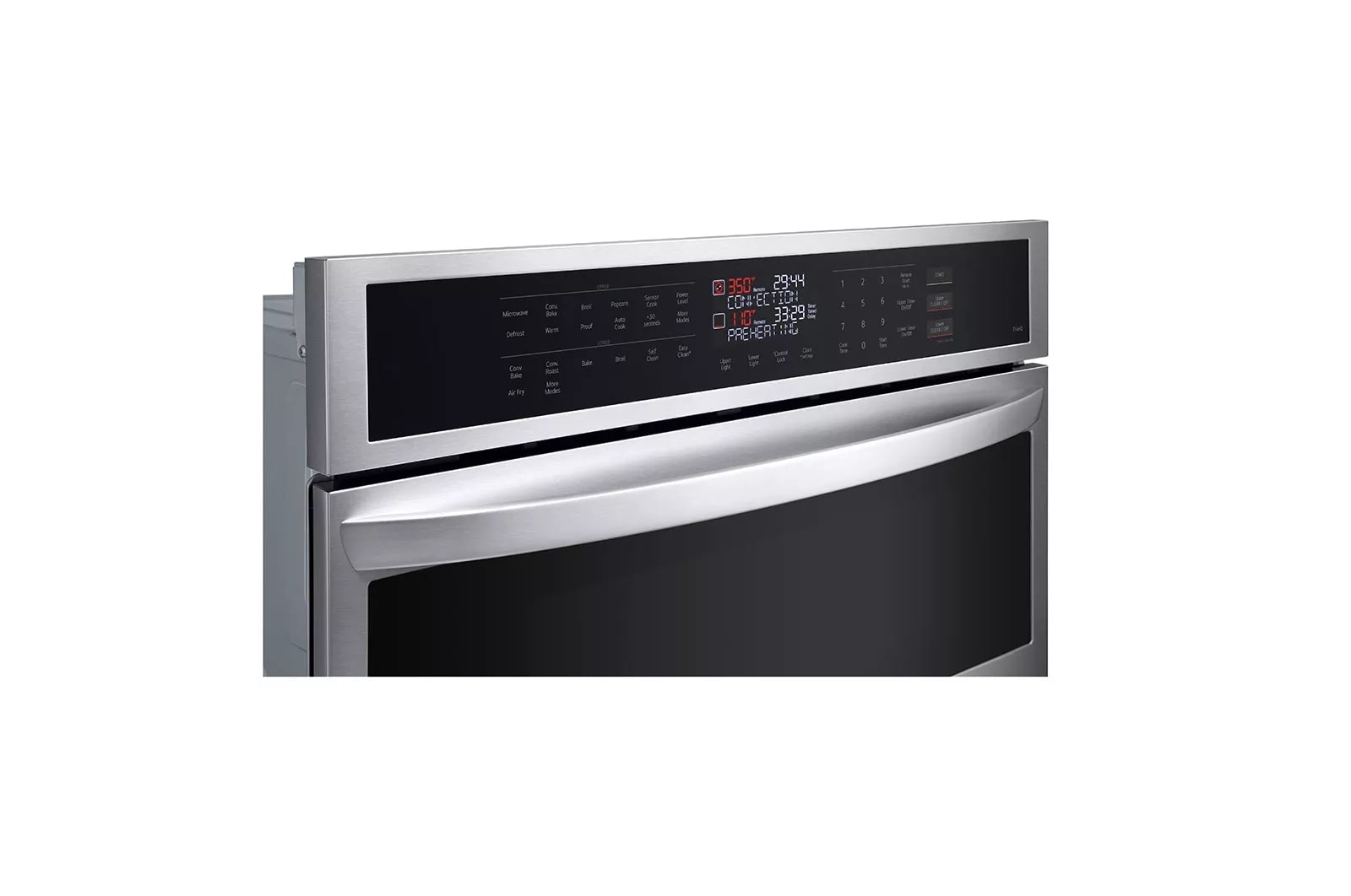 LG Horno Empotrable Eléctrico Doble LG Studio 1.7p³ y 4.7p³ Freidora de Aire y Microondas  Smart ThinQ™, WCEP6423F