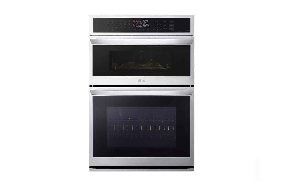 LG Horno Empotrable Eléctrico Doble LG Studio 1.7p³ y 4.7p³ Freidora de Aire y Microondas  Smart ThinQ™, WCEP6423F