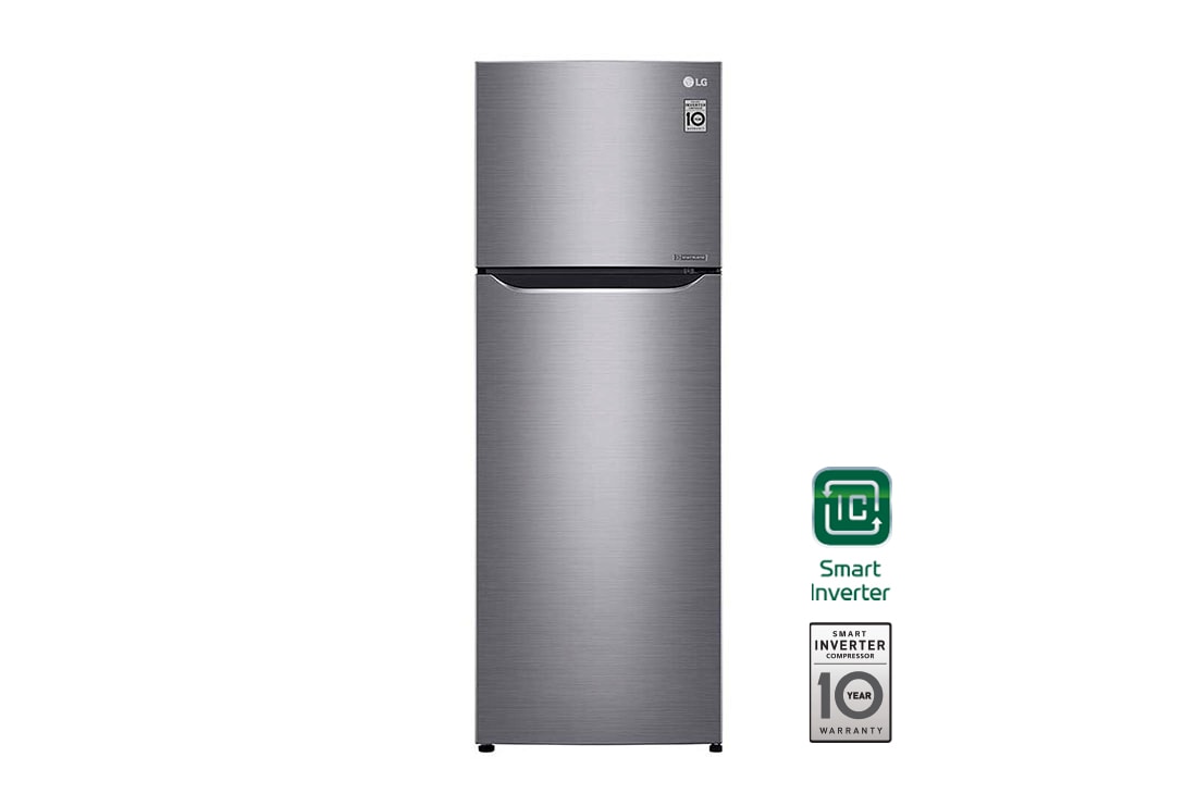 LG 12 pᶟ |Top Freezer |FRESHBalancer™ |Smart Inverter |Acero Brillante |Smart Diagnosis™, GT32BDC