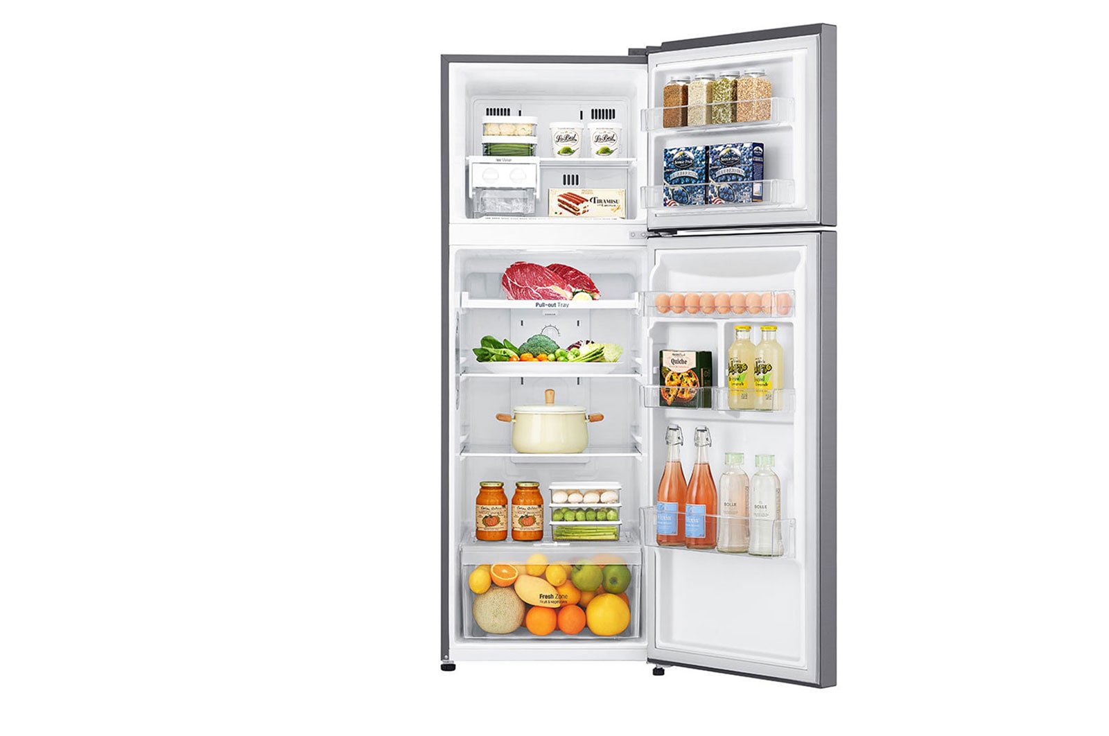 LG 12 pᶟ |Top Freezer |FRESHBalancer™ |Smart Inverter |Acero Brillante |Smart Diagnosis™, GT32BDC