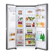 LG Refrigeradora Side by Side 23.8pᶟ(Gross) / 21.6pᶟ(Net) LG GS65WPPK Smart Inverter Silver, GS65WPPK