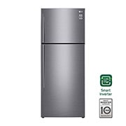 LG 17 pᶟ |Top Freezer |DoorCooling<sup>+</sup>™ |Compresor Smart inverter |Platinum Silver |Smart Diagnosis™, GT47BGP