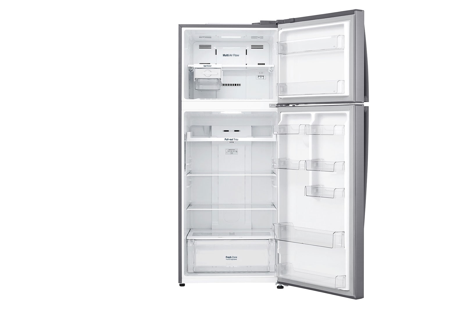 LG 17 pᶟ |Top Freezer |DoorCooling<sup>+</sup>™ |Compresor Smart inverter |Platinum Silver |Smart Diagnosis™, GT47BGP