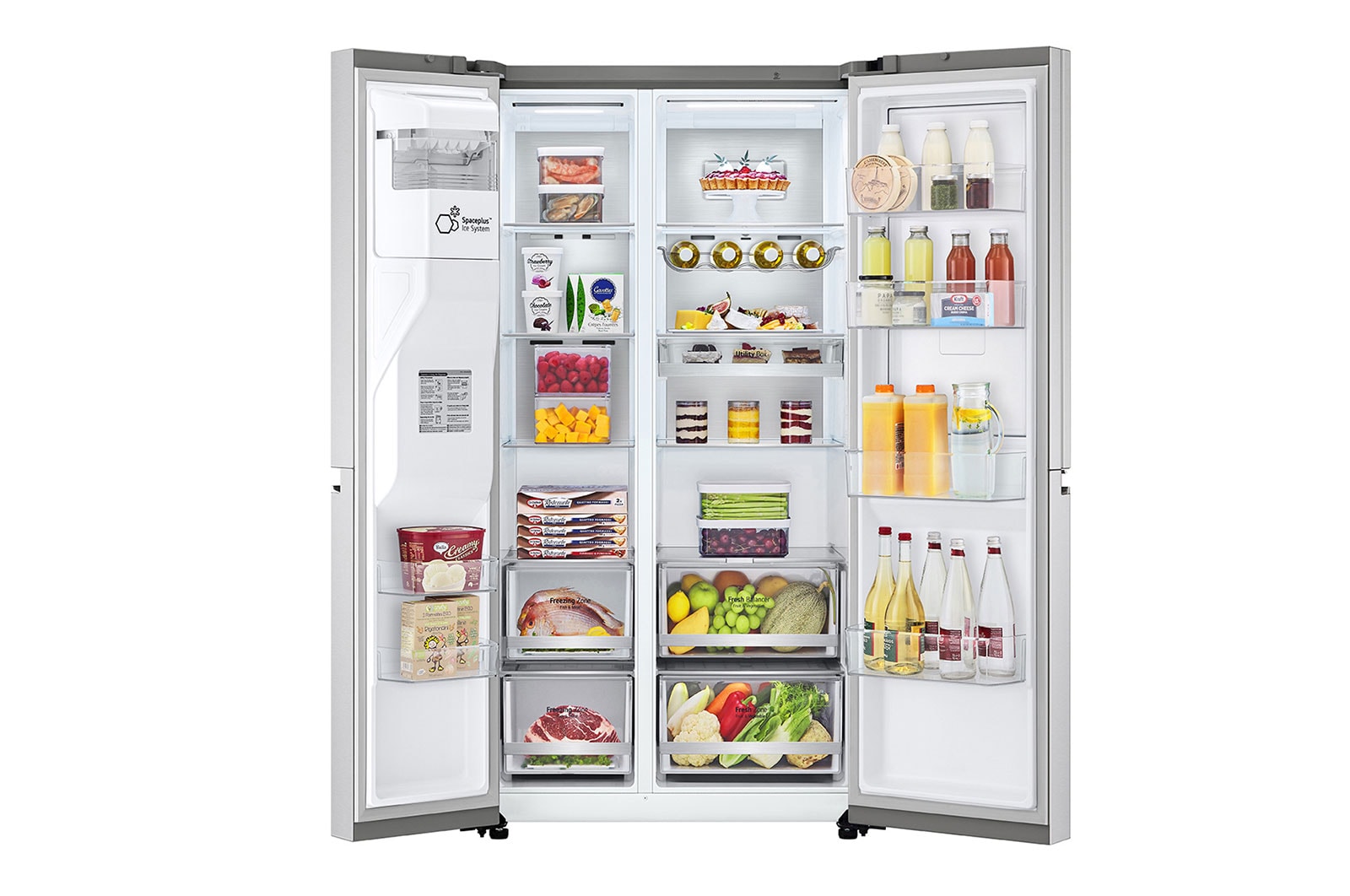 LG Refrigeradora Side by Side 23.8pᶟ (Gross) / 21.6pᶟ (Net) LG LS66SDN UVnano™ Linear Inverter, LS66SDN