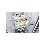 LG Refrigeradora Side by Side 22.4pᶟ (NET) / 23.8pᶟ (Gross) Door-in-Door™ LINEARCooling™ Craft Ice™ Instaview® ThinQ™ Metal, LS66SXNC