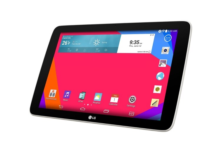 LG TABLET ANDROID 4.4.2 KITKAT, IPS LCD DE 10.1 '', DUAL CORE 1.2GHZ Y KNOCK CODE™, V700 G PAD 10.1 White
