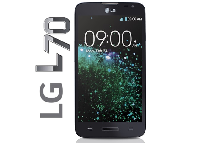 LG L70, SMARTPHONE CON PANTALLA IPS DE 4.5", ANDROID 4.4 KITKAT, PROCESADOR DUAL CORE DE 1.2 GHZ Y BATERÍA DE 2100MAH Disponible en Panamá , LG-L70-D320-D320G8-NEGRO