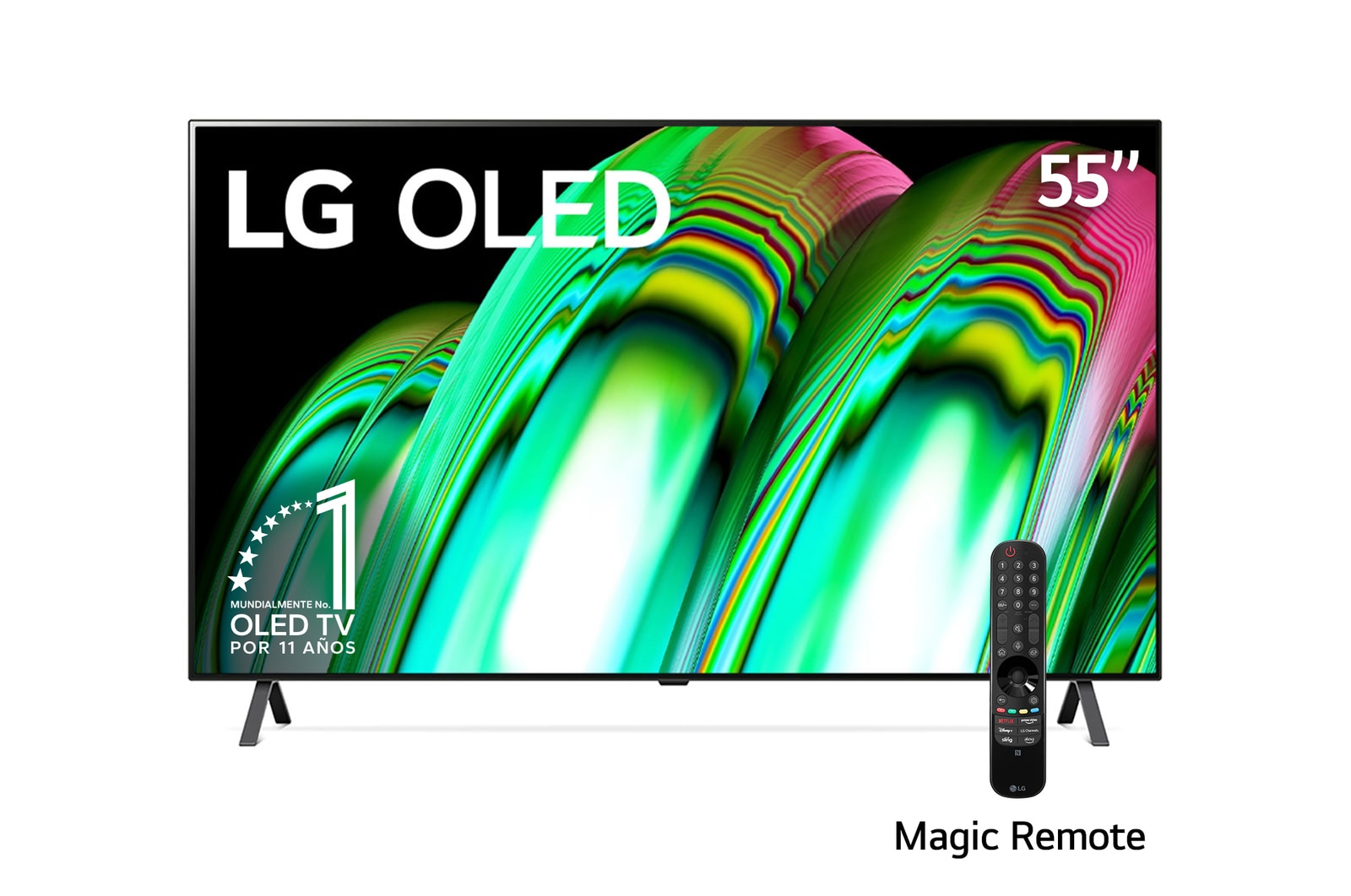 LG OLED 55'' A2 Smart TV con ThinQ AI (Inteligencia Artificial), OLED55A2PSA