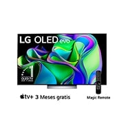 LG Pantalla LG OLED evo 77" C3 4K SMART TV con ThinQ AI, OLED77C3PSA