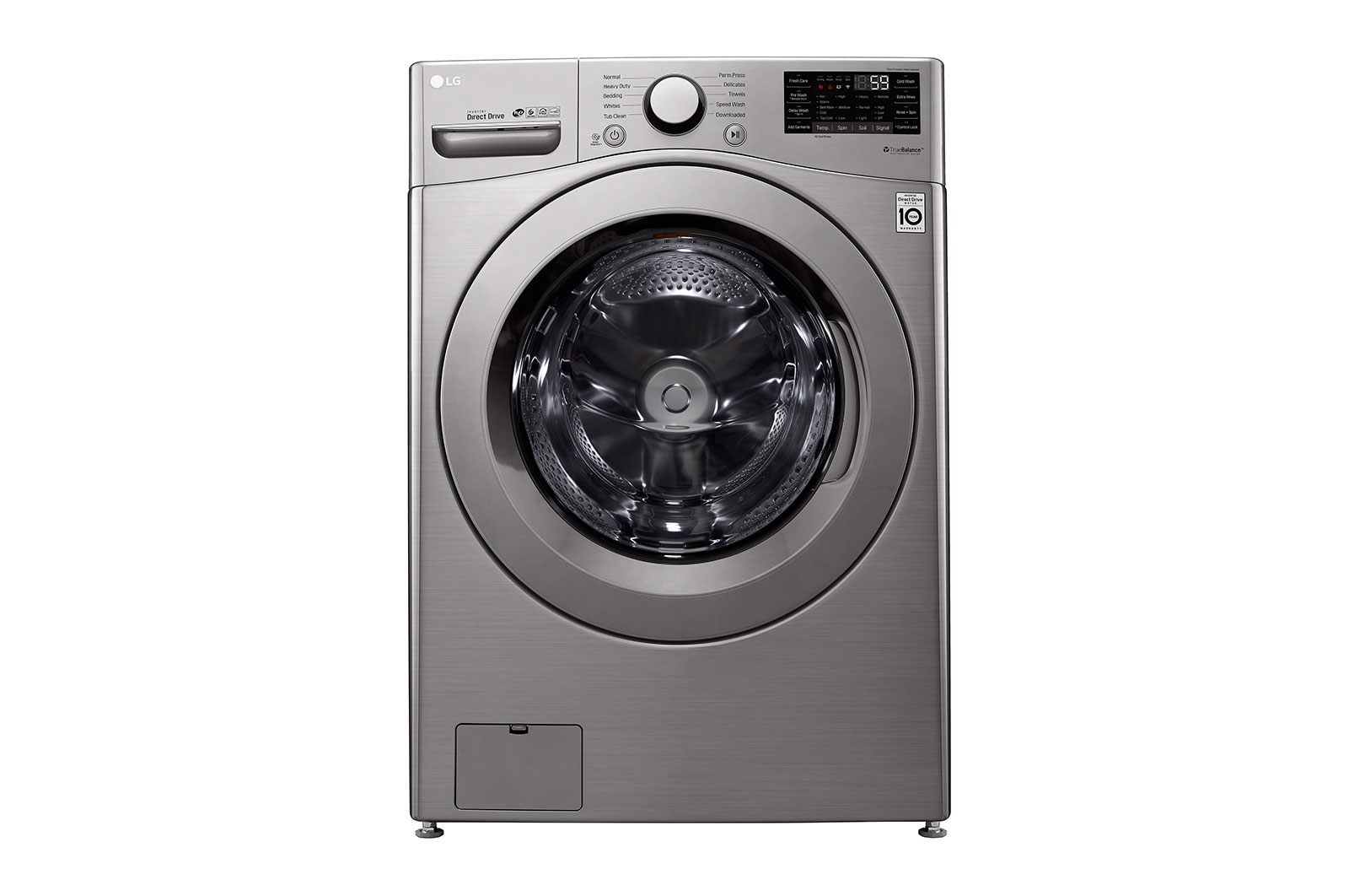 LG 20kg Lavadora Carga Frontal con Direct Drive Inverter & Smart Diagnosis, Color Silver, WM20VV26W