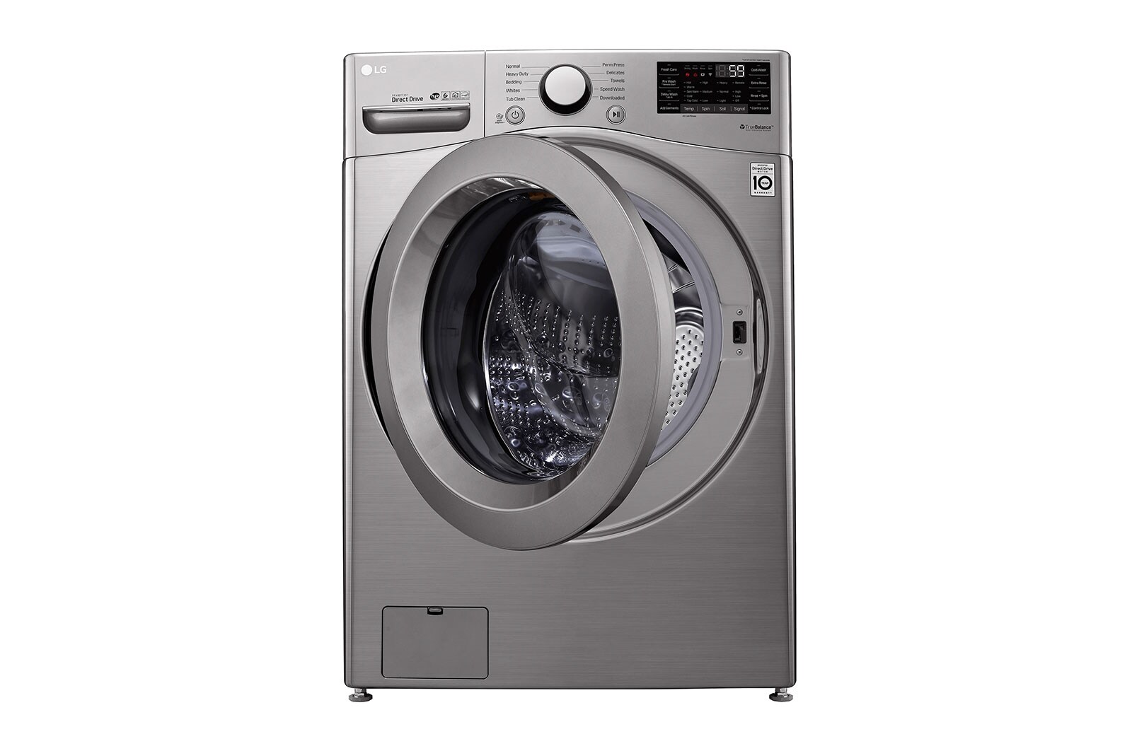 LG 20kg Lavadora Carga Frontal con Direct Drive Inverter & Smart Diagnosis, Color Silver, WM20VV26W