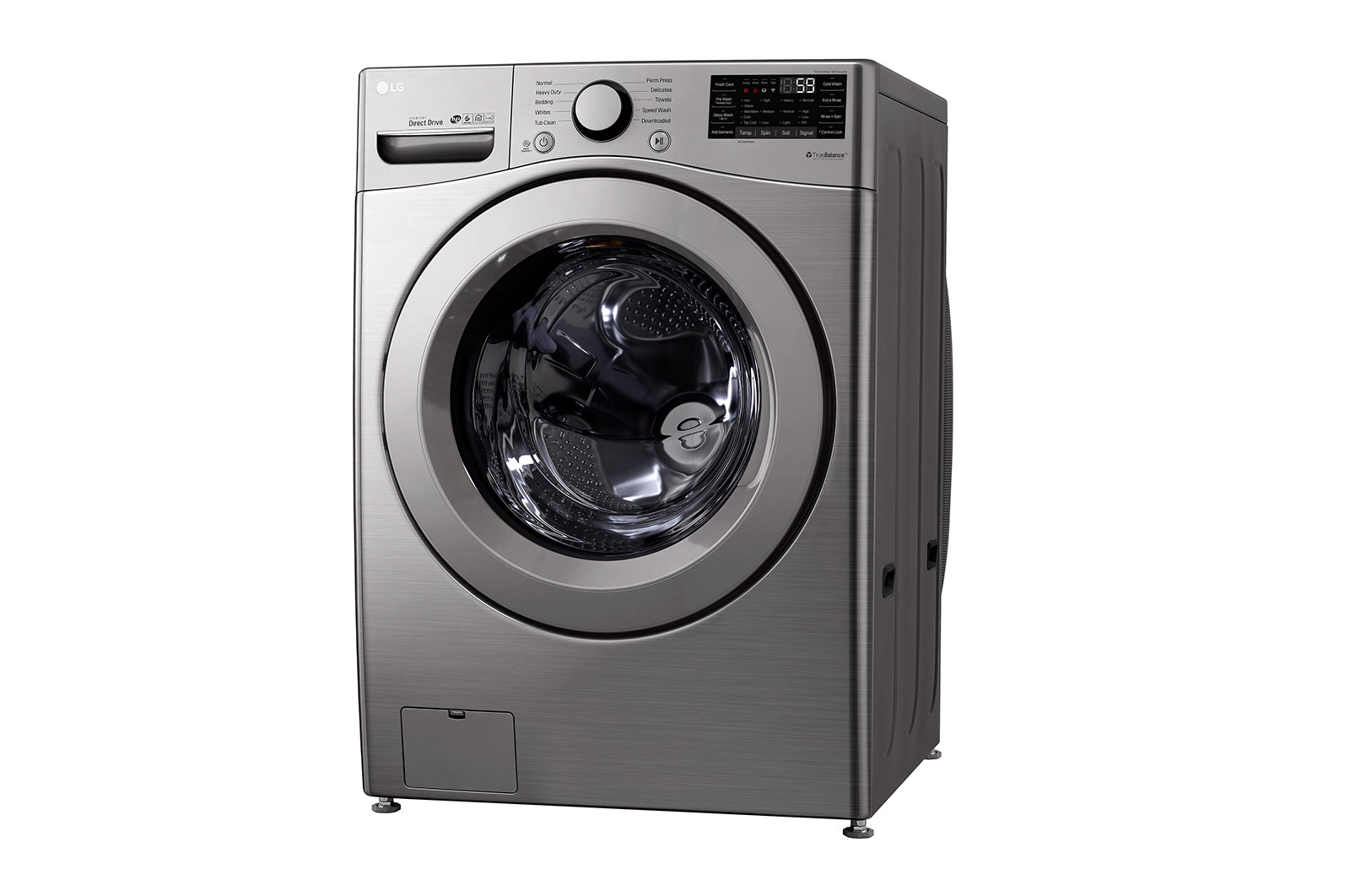 LG 20kg Lavadora Carga Frontal con Direct Drive Inverter & Smart Diagnosis, Color Silver, WM20VV26W