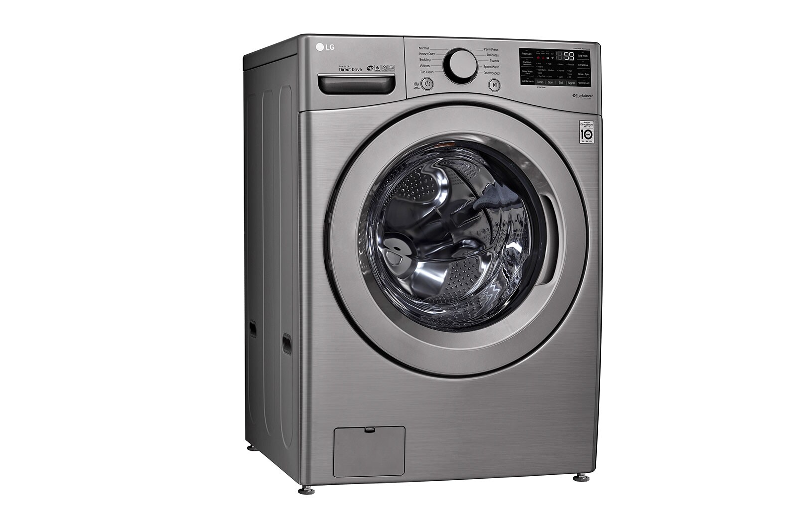 LG 20kg Lavadora Carga Frontal con Direct Drive Inverter & Smart Diagnosis, Color Silver, WM20VV26W