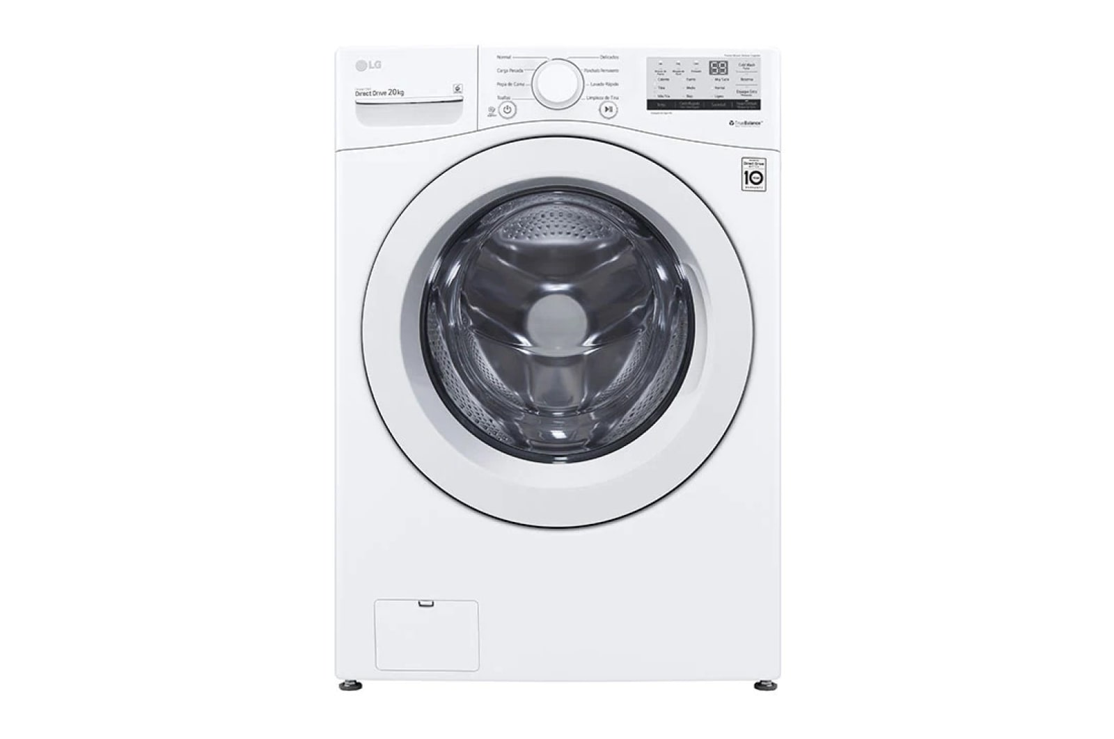 LG ''Paquete de Lavadora + Secadora a gas de 20 Kg con Stacking Kit gratis Lava Más Rápido con el Combo Lavadora y Secadora color Blanco'', WM20W-DF20W