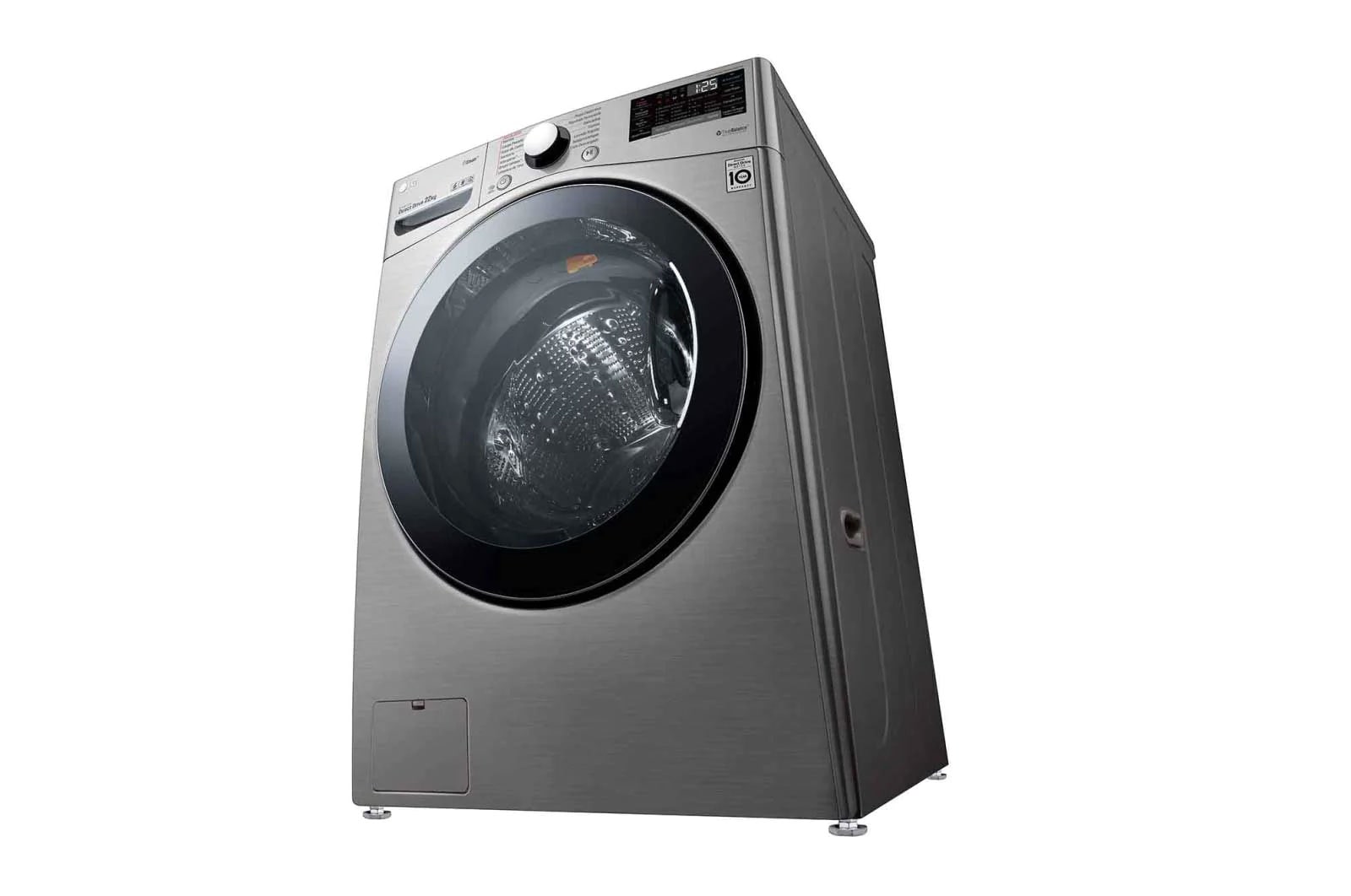 LG 22kg Lavadora Carga Frontal con Direct Drive Inverter & ThinQ, Color Acero, WM22VV2S6B