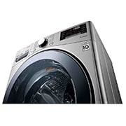 LG 22kg Lavadora Carga Frontal con Direct Drive Inverter & ThinQ, Color Acero, WM22VV2S6B