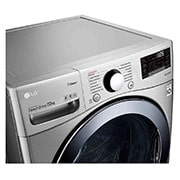 LG 22kg Lavadora Carga Frontal con Direct Drive Inverter & ThinQ, Color Acero, WM22VV2S6B