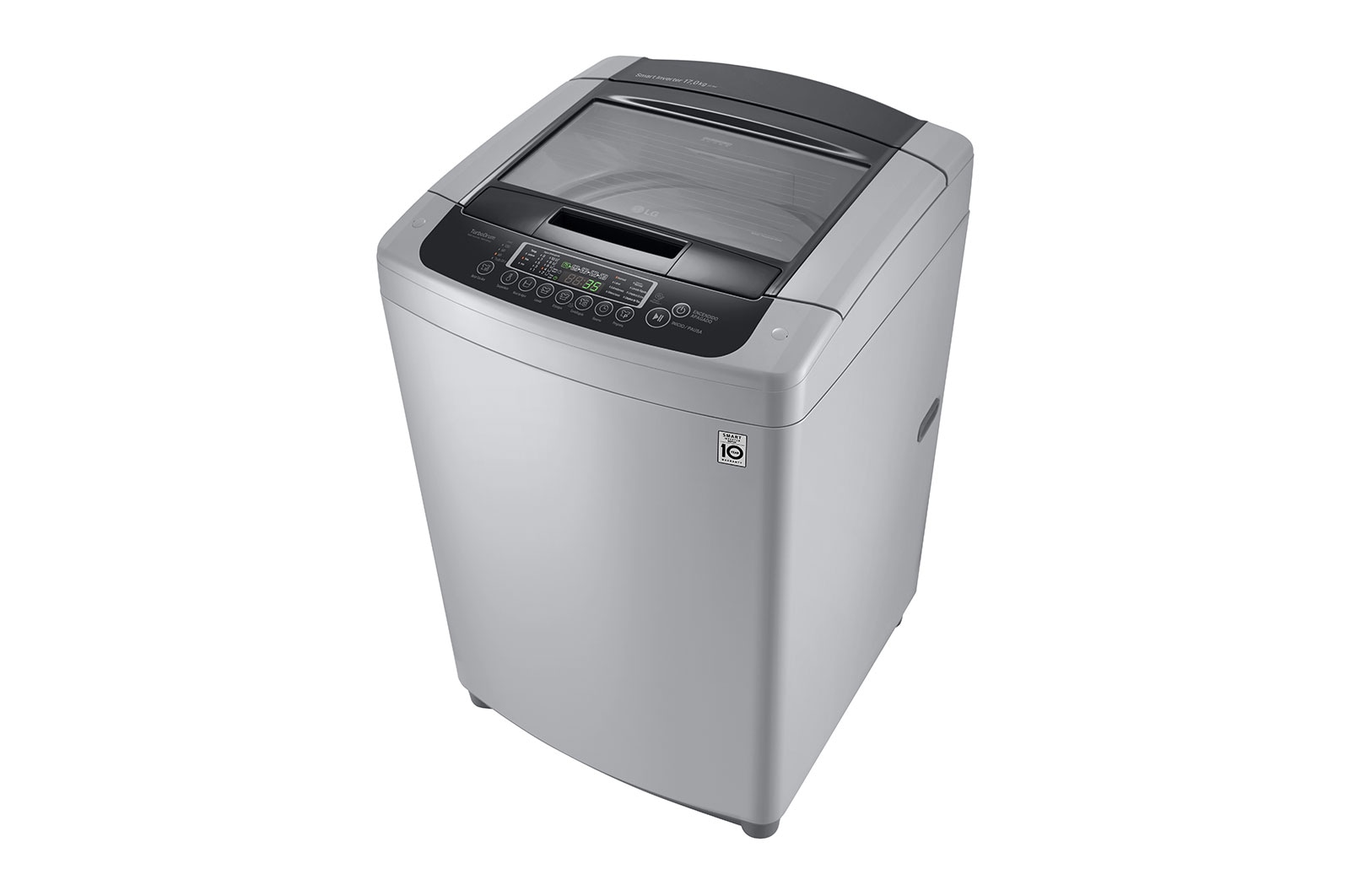 LG Lavadora LG Carga Superior Smart Inverter con LG TurboDrum 17 Kg - Gris, WT17DPBK