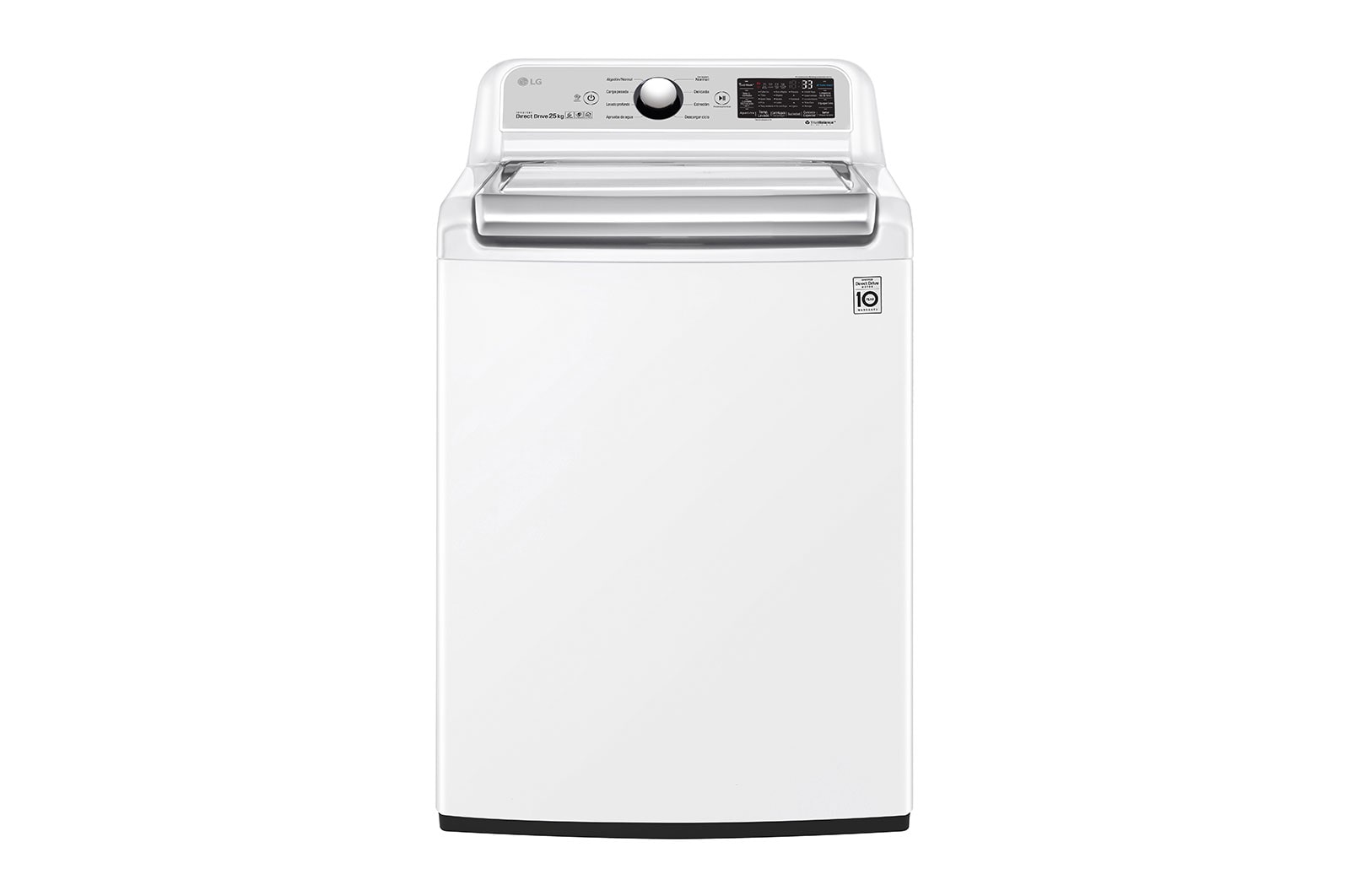 LG 25kg Lavadora Carga Superior con Direct Drive Inverter & ThinQ, Color Blanco, WT25WT6H