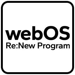 El logo del webOS Re:New Program.