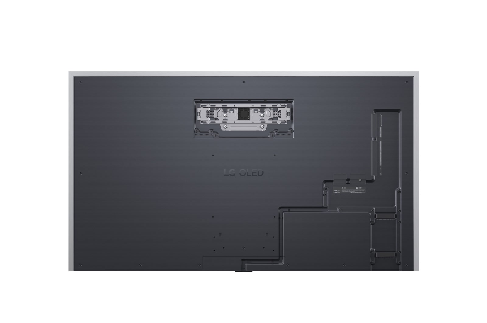 Vista trasera de la Smart TV LG OLED evo AI G5 4K.