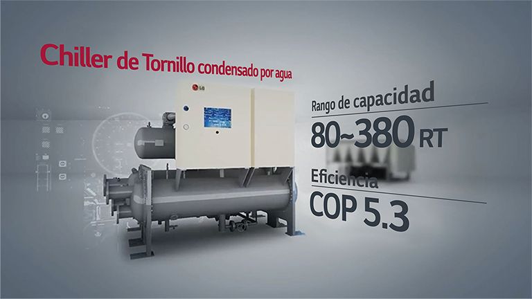 Chiller de Tornillo condensado por agua.